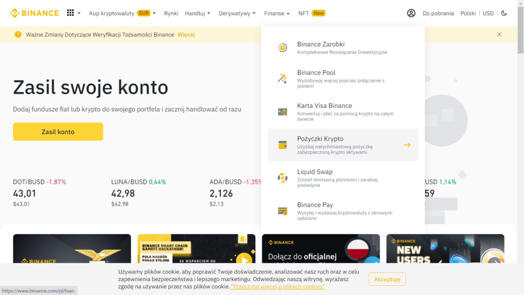 Jak pozyczyc kryptowaluty na Binance