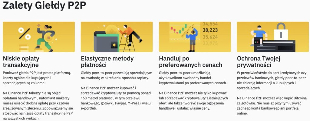 Binance p2p zalety