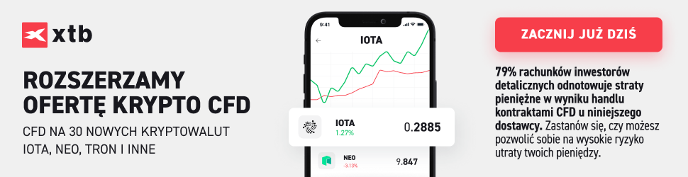 XTB oferta kryptowaluty CFD