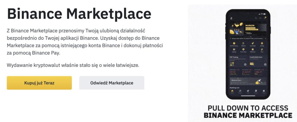 binance marketplace co to jest