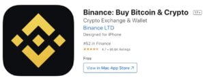 binance aplikacja ios eng
