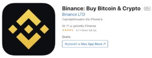 binance opinie aplikacja ios