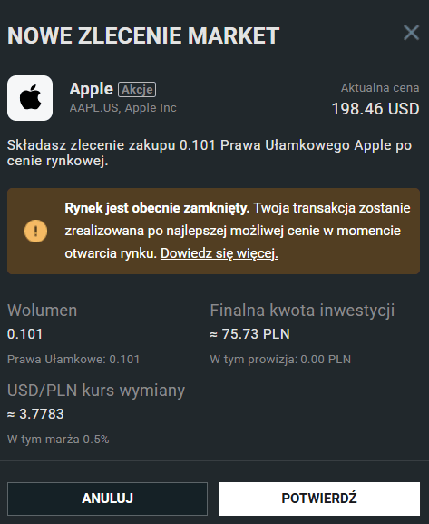 aapl akcje