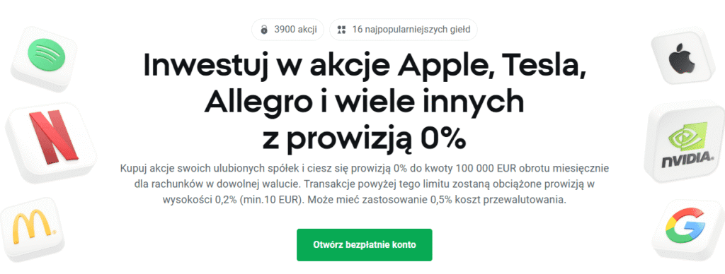 xtb darmowe akcje